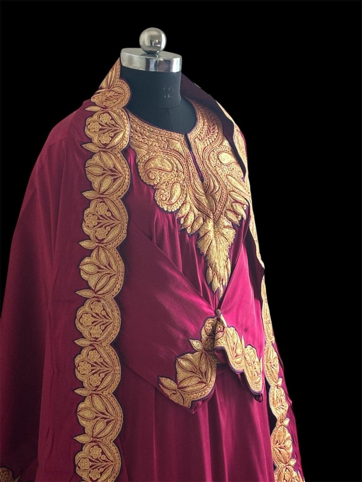 Botta Tilla Embroidered Dual Shine silk Pheran Set - Image 2