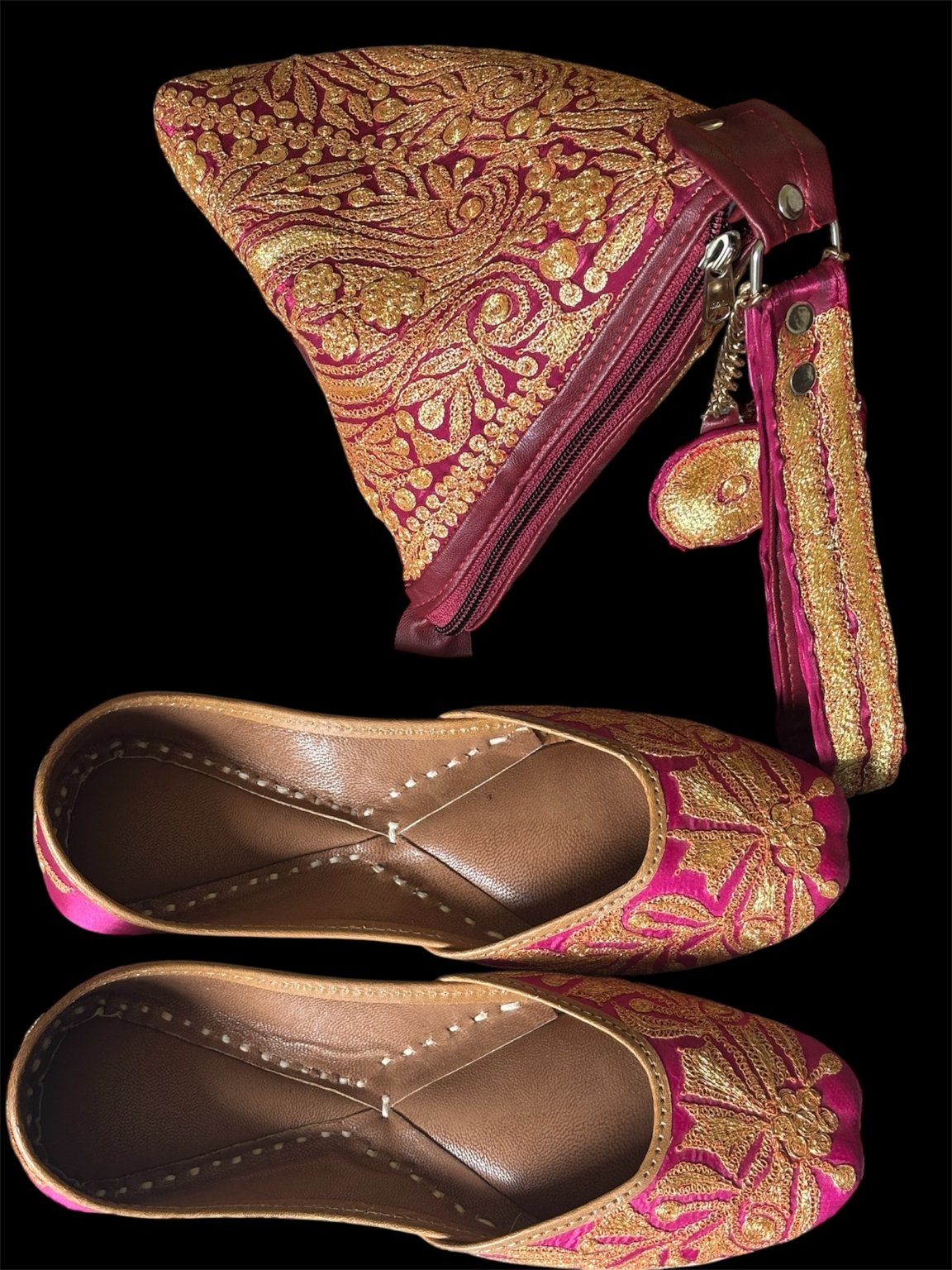 Botta Tilla Embroidered Dual Shine silk Pheran Set - Image 5